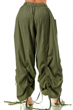 Load image into Gallery viewer, Olive Drift Ruched Pants