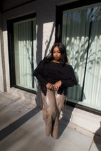 Load image into Gallery viewer, Effortless Edge | Oversized Textured Vegan Leather Cargo Pants