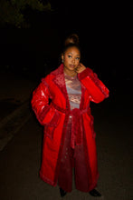 Load image into Gallery viewer, Penthouse Secrets Red Fur Coat