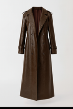 Load image into Gallery viewer, Brownstone Espresso Trench Coat