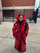 Load image into Gallery viewer, Penthouse Secrets Red Fur Coat
