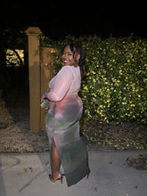 Load image into Gallery viewer, Dreamy Layers Maxi – Sheer Mesh Long Sleeve Dress

