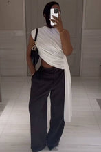 Load image into Gallery viewer, Sade Asymmetrical Draped Top
